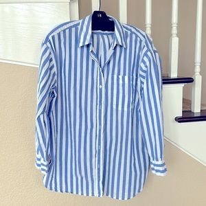 Banana Republic Striped Long Sleeve Shirt Size L